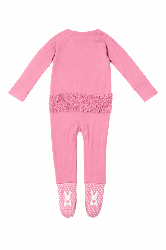 Convertible Romper With Ruffle | Romance Rose