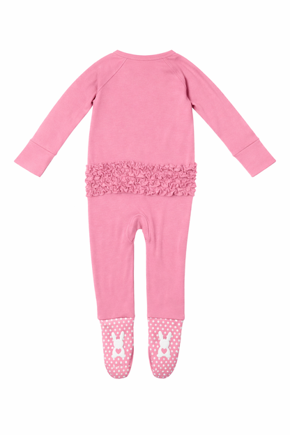 Convertible Romper With Ruffle | Romance Rose