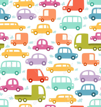 Short-Sleeved Pocket Shirt and Shorts Set | Colourful Cars