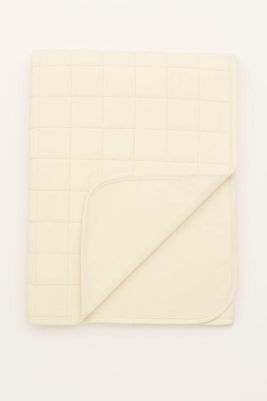 Mini Quilted Blanket | Buttercream