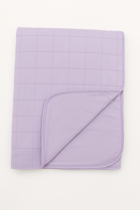 Mini Quilted Blanket | Pastel Lilac