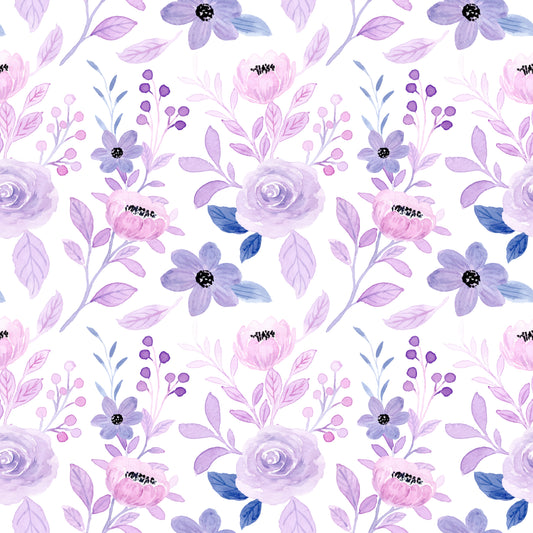 Burp Cloth | Soft Purple Floral