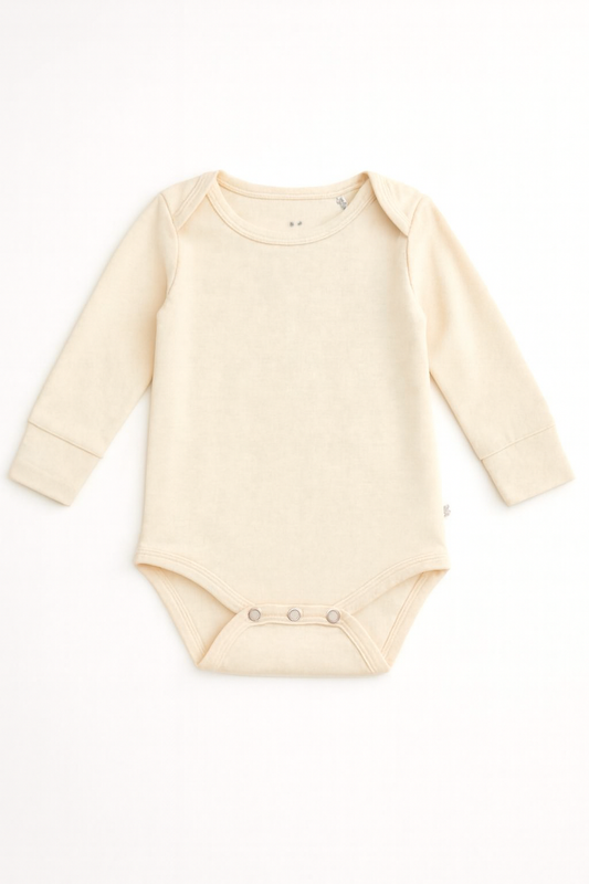 Long-Sleeved Bodysuit | Buttercream