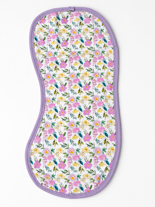 Burp Cloth | Yellow Floral