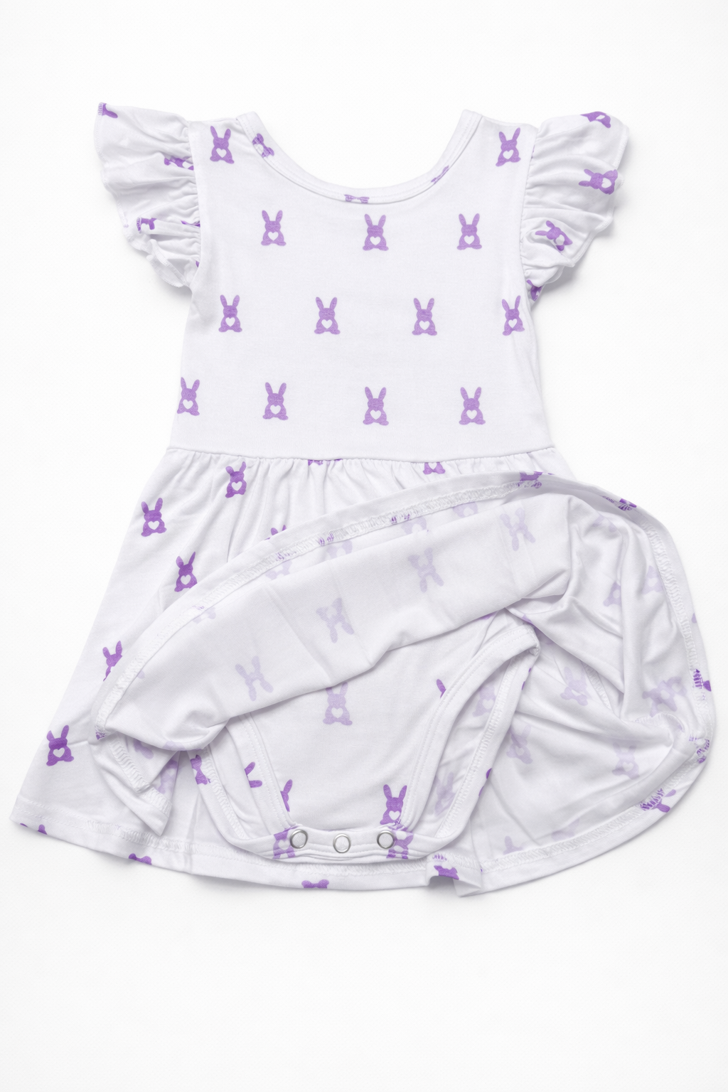 Flutter Sleeve Bodysuit Dress | My Little Bunny