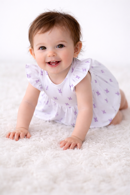 Flutter Sleeve Bodysuit Dress | My Little Bunny