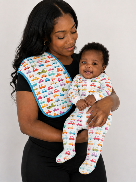 Burp Cloth | Colourful Cars
