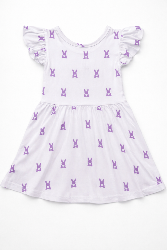 Flutter Sleeve Bodysuit Dress | My Little Bunny