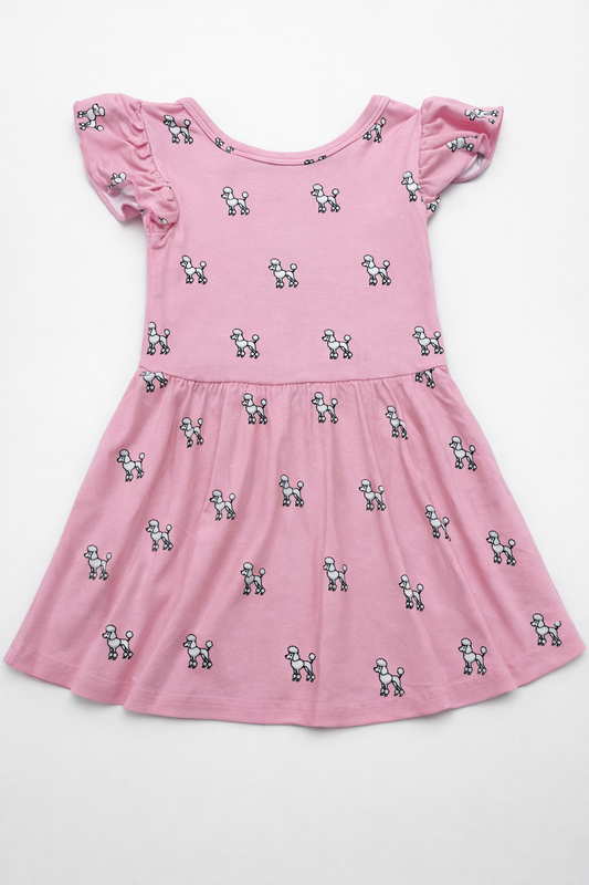 Flutter Sleeve Bodysuit Dress | Poodles