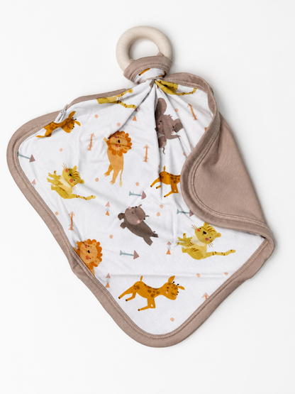 Wooden Ring Lovey | Animal Safari